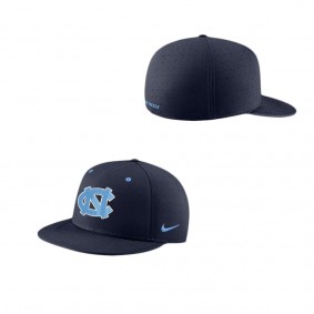 North Carolina Tar Heels True Performance Fitted Hat Navy