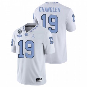 North Carolina Tar Heels Ty Chandler #19 Football Replica Jersey White Game