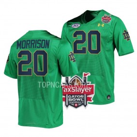 Notre Dame Fighting Irish 2022 Gator Bowl Benjamin Morrison Green Limited Football Jersey