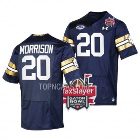 Benjamin Morrison 2022 Gator Bowl Navy Premier Football Jersey