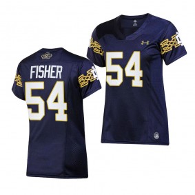 Blake Fisher Notre Dame Fighting Irish 2023 Aer Lingus College Football Classic Jersey Women Navy #54 Replica Female Uniform