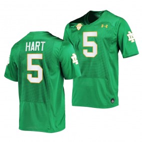 Cam Hart Notre Dame Fighting Irish College Football Kelly Green Men 5 Jersey 2023