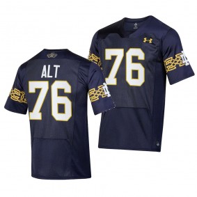 Notre Dame Fighting Irish 2023 Aer Lingus College Football Classic Joe Alt #76 Navy Men's Replica Jersey