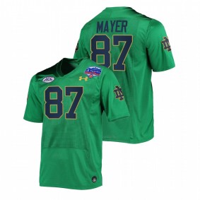 Notre Dame Fighting Irish Michael Mayer #87 Shamrock Series Jersey Green 2022 Fiesta Bowl