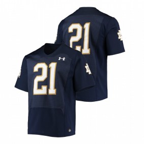 Notre Dame Fighting Irish #21 Authentic Jersey Navy College Football