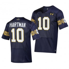 Notre Dame Fighting Irish 2023 Aer Lingus College Football Classic Sam Hartman #10 Navy Men's Replica Jersey