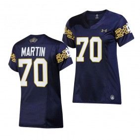 Zack Martin Notre Dame Fighting Irish 2023 Aer Lingus College Football Classic Jersey Women Navy #70 Replica Female Uniform