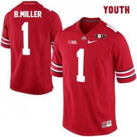 Youth Ohio State Buckeyes #1 Braxton Miller Red Football Jersey