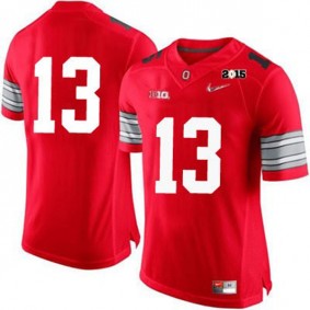 Male Ohio State Buckeyes #13 Red Diamond Quest Football Jersey