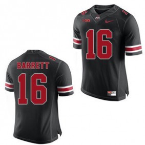 Male Ohio State Buckeyes #16 J.T. Barrett Black Football Jersey