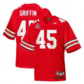 Male Ohio State Buckeyes #45 Archie Griffin Red Football Jersey