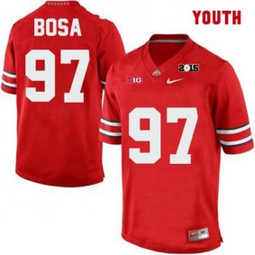 Youth Ohio State Buckeyes #97 Joey Bosa Red Football Jersey