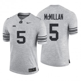 Ohio State Buckeyes #5 Raekwon McMillan Heather Gray NCAA Football Big Ten Team Jersey Gridiron Gray II Limited Jersey