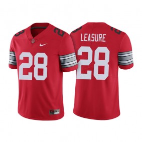 Ohio State Buckeyes Jordan Leasure #28 Scarlet 2018 Spring Game Limited Jersey