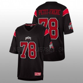 Ohio State Buckeyes #78 Nicholas Petit-Frere Fashion Men Black Jersey Replica