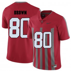 Ohio State Buckeyes #80 Red College Football Elite Noah Brown Jersey