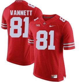 Ohio State Buckeyes #81 Scarlet College Alumni Football Nick Vannett Jersey