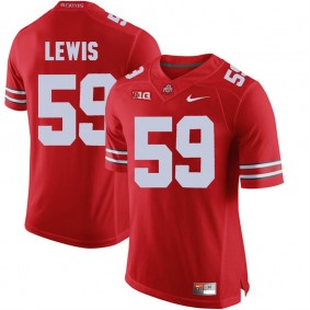 Ohio State Buckeyes #59 Scarlet College Alumni Football Tyquan Lewis Jersey