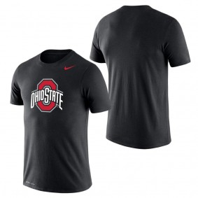 Ohio State Buckeyes School Logo Legend Performance T-Shirt Black