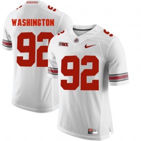 Ohio State Buckeyes #92 White College Alumni Football Adolphus Washington Jersey