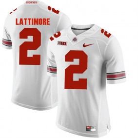 Ohio State Buckeyes #2 White College Alumni Football Marshon Lattimore Jersey