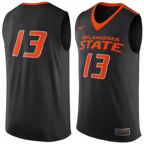 Male Oklahoma State Cowboys and Cowgirls #13 Black Basketball Jersey