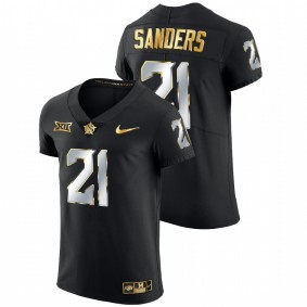 Oklahoma State Cowboys Barry Sanders #21 Alumni Elite Jersey Black Golden Edition