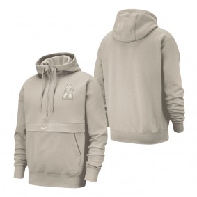 Oklahoma State Cowboys Nike Club Half-Zip Hoodie Cream