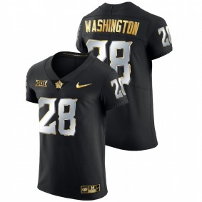 Oklahoma State Cowboys James Washington #28 Alumni Elite Jersey Black Golden Edition