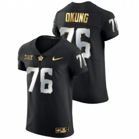 Oklahoma State Cowboys Russell Okung #76 Alumni Elite Jersey Black Golden Edition