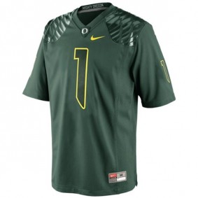 Youth Oregon Ducks #1 Josh Huff Green Football Jersey