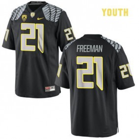 Youth Oregon Ducks #21 Royce Freeman Black Football Jersey