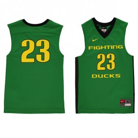 Youth Oregon Ducks #23 Green Basketball Jersey