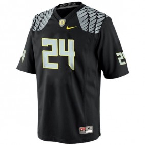 Male Oregon Ducks #24 Kenjon Barner Black Football Jersey