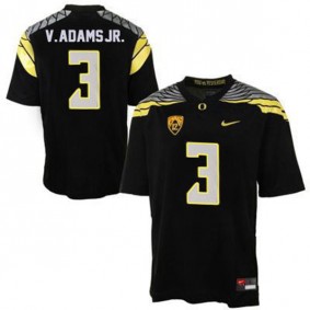 Male Oregon Ducks #3 Vernon Adams Black Football Jersey