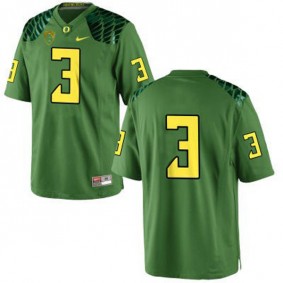 Male Oregon Ducks #3 Vernon Adams Green Football Jersey