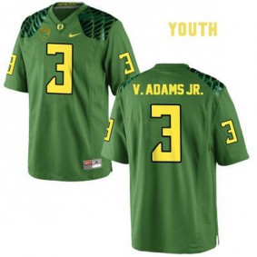 Youth Oregon Ducks #3 Vernon Adams Green Football Jersey