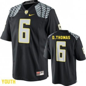 Youth Oregon Ducks #6 De'Anthony Thomas Black Football Jersey