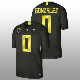 Oregon Ducks #0 Christian Gonzalez College Football Men Black Jersey