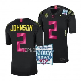 DJ Johnson 2022 Holiday Bowl Black Alternate Limited Jersey