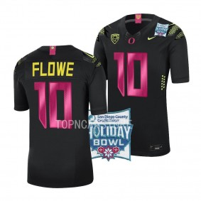 Justin Flowe 2022 Holiday Bowl Black Alternate Limited Jersey