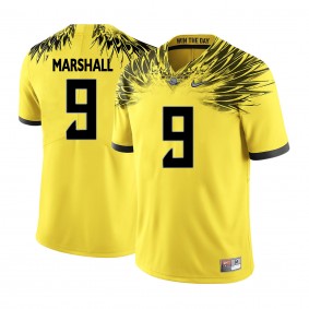 Oregon Ducks #9 Yellow College Football Byron Marshall Jersey