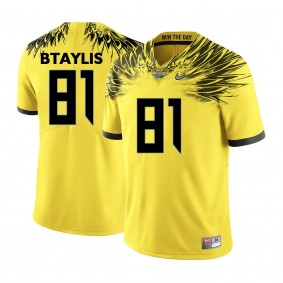 Oregon Ducks #81 Yellow College Football Evan Baylis Jersey