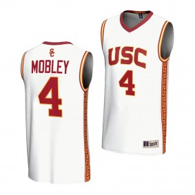 USC Trojans Oziyah Sellers White #4 NIL Lightweight Fashion Jersey Player Basketball Men