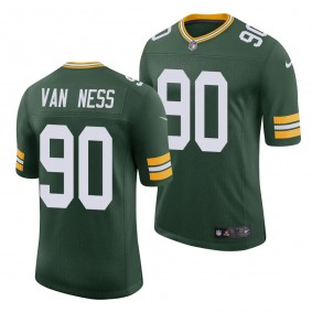 2023 NFL Draft Lukas Van Ness Green Bay Packers #90 Green Vapor Limited Jersey Men's