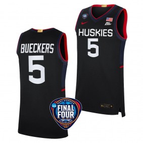 UConn Huskies Paige Bueckers Black #5 2024 NCAA March Madness Final Four Jersey Womens Basketball Unisex