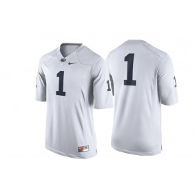 #1 Penn State Nittany Lions White College Football Jersey