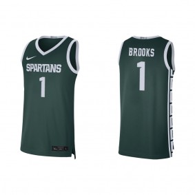 Pierre Brooks Michigan State Spartans Alumni Player Limited Basketball Jersey Green