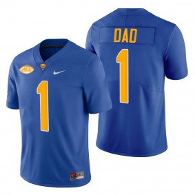 Pitt Panthers Greatest Dad Blue Jersey 2022 Fathers Day Gift