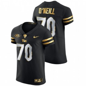 Pitt Panthers Brian O'Neill #70 NFL Alumni Limited Jersey Black Golden Edition